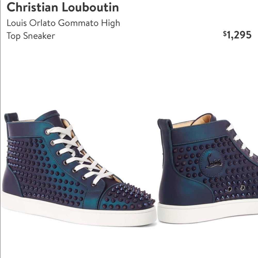 Christian louboutin Louis orlato gommato spiked